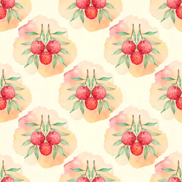 생기 있는 리치 꽃 패턴 Image