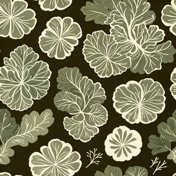 우아한 꽃잎 패턴 Image