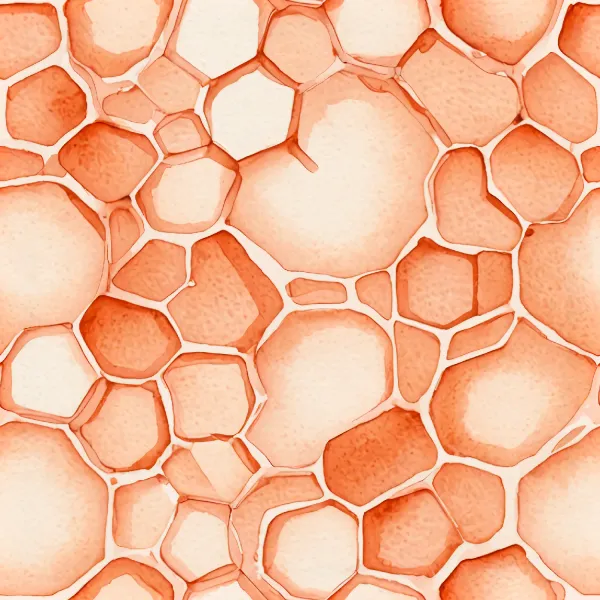 추상 육각형 수채화 디자인 Image