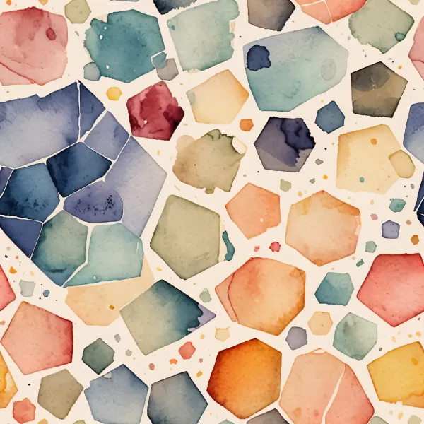 다채로운 육각형 패턴 Image