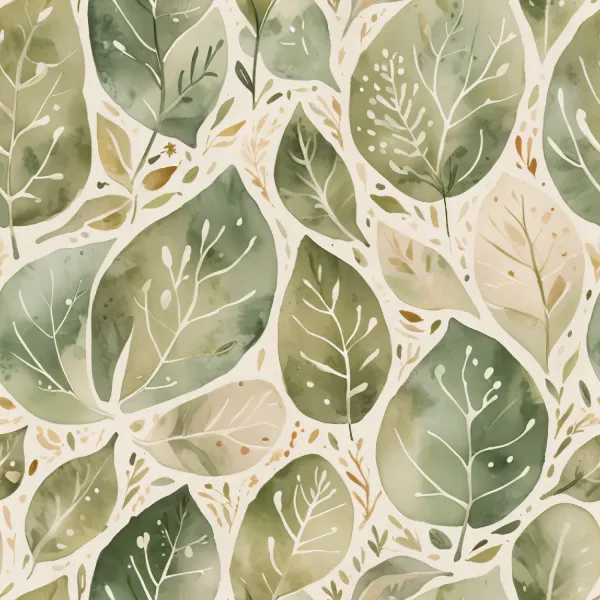 우아한 잎사귀 패턴 Image