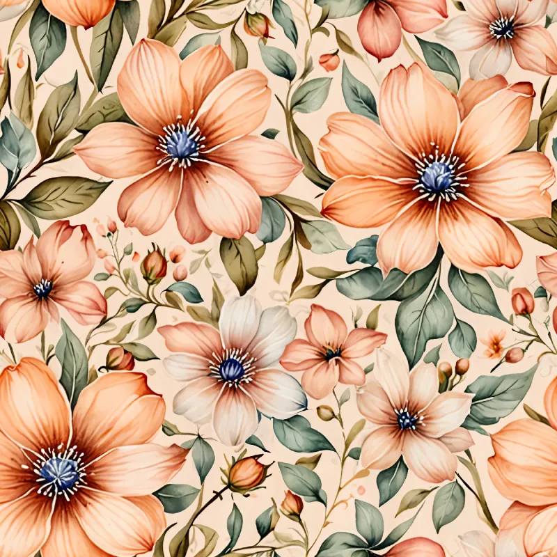 Soft Floral Pattern Design Image