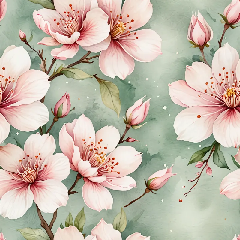 Delicate Floral Blossom Pattern Image