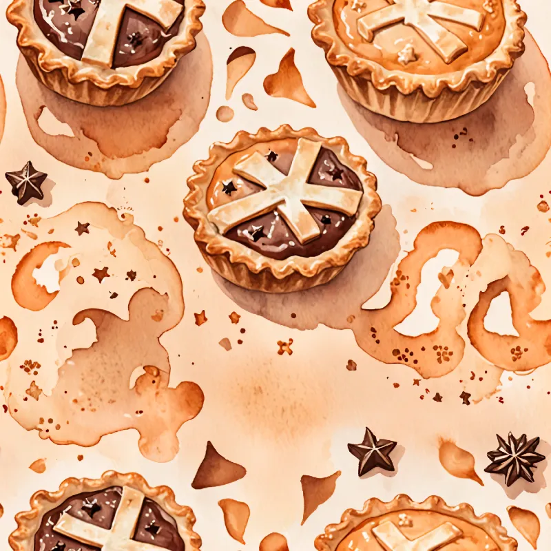 Delicious Holiday Pie Pattern Image