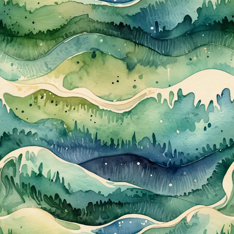 Serene Wave Pattern Design Image