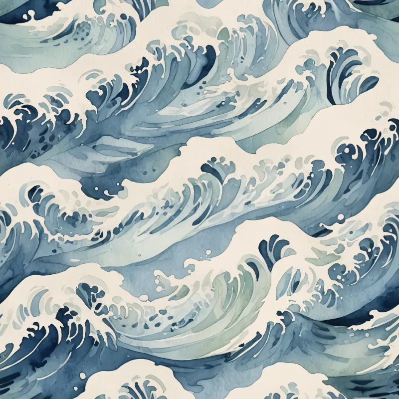 Dynamic Ocean Wave Pattern Image