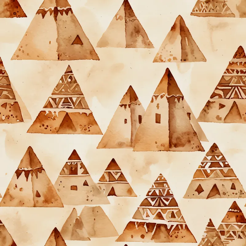 Stylish Geometric Pyramids Design Image