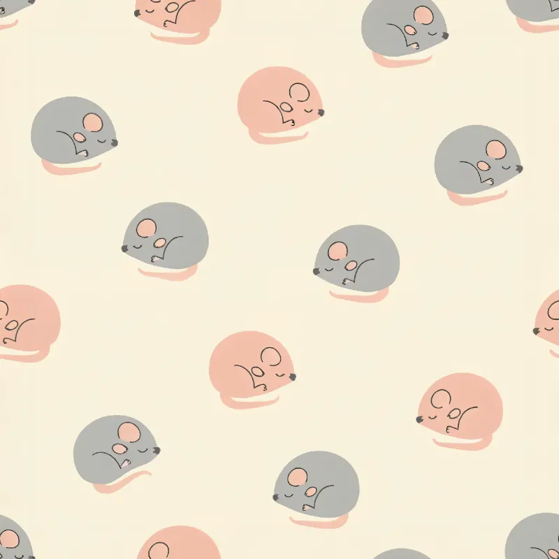 Cute Mouse Pattern Design Image