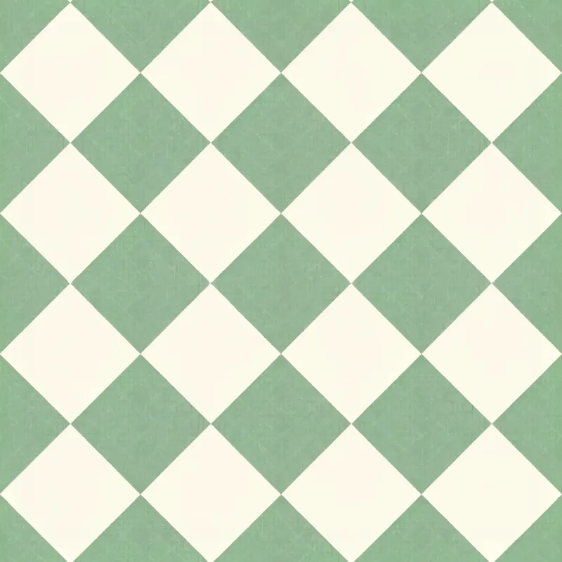 Classic Green and White Check Pattern Image