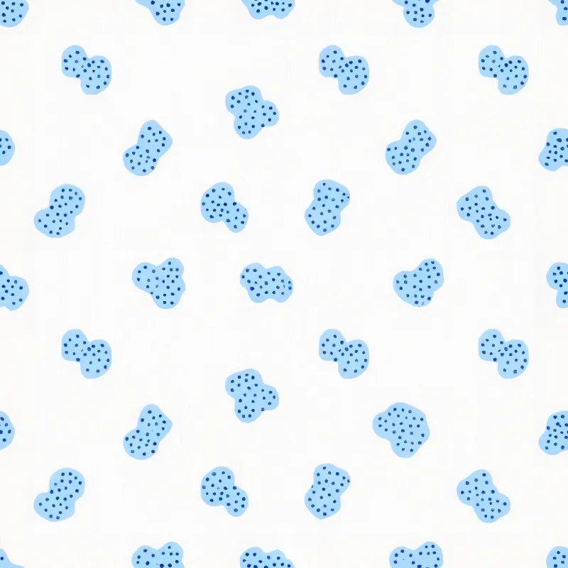 Playful Blue Ink Blots Pattern Image