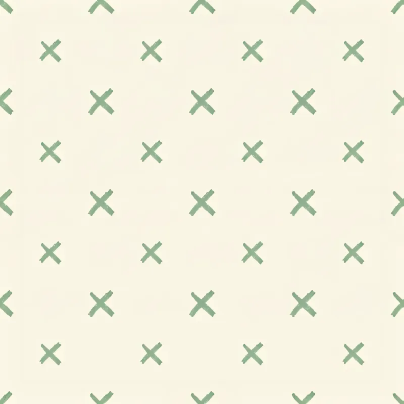 Soft Green Cross Pattern Image