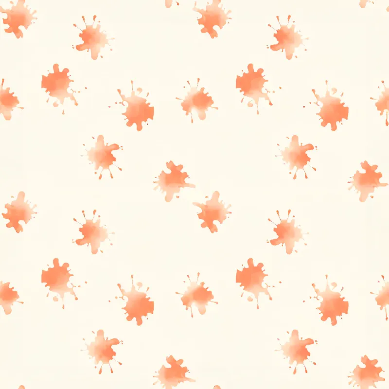 Playful Orange Splatter Pattern Image
