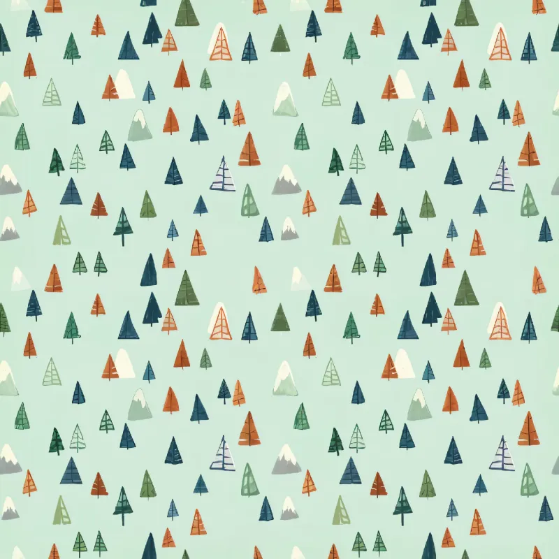 Whimsical Tree Pattern Image