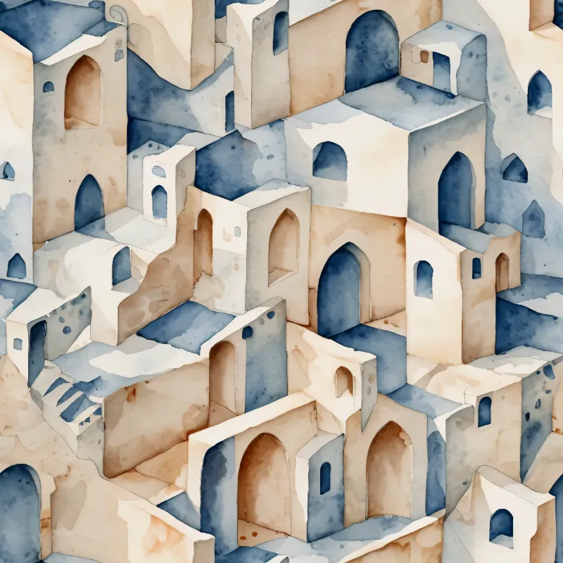 Architectural Watercolor Texture Image