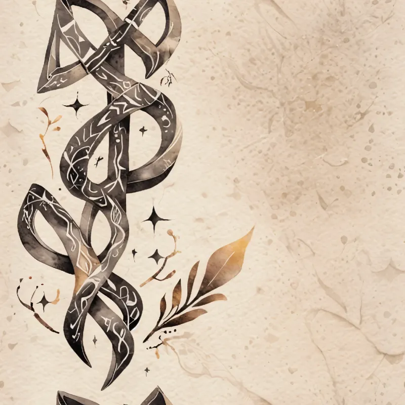 Elegant Abstract Twists Design Image