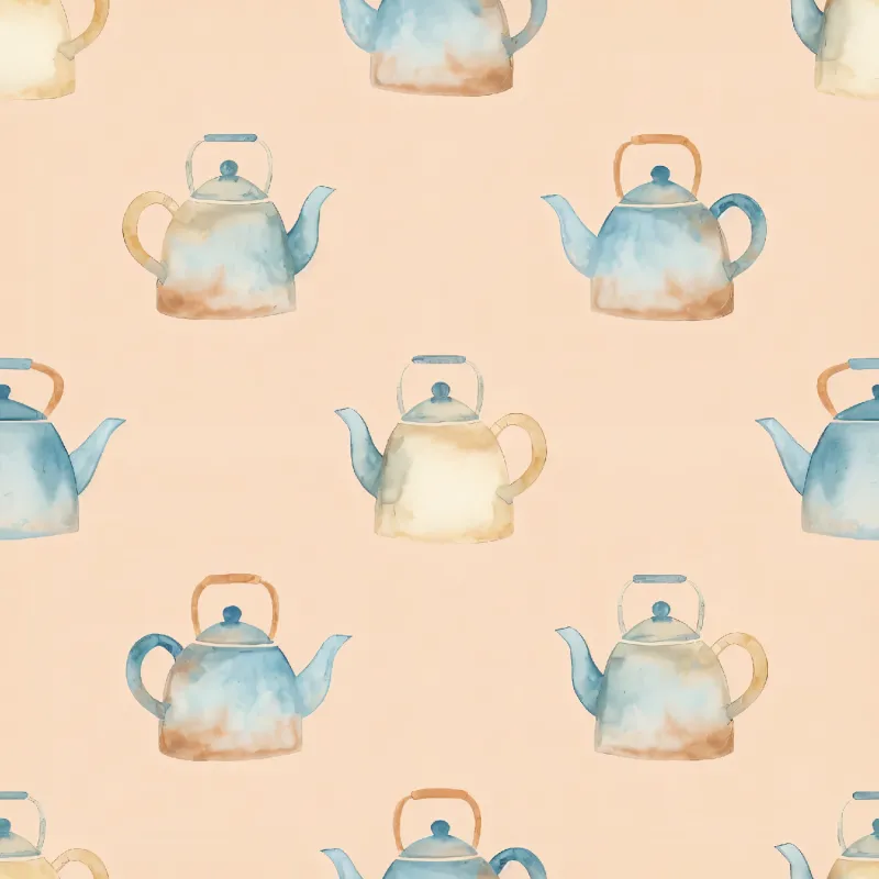 Whimsical Teapot Pattern Image