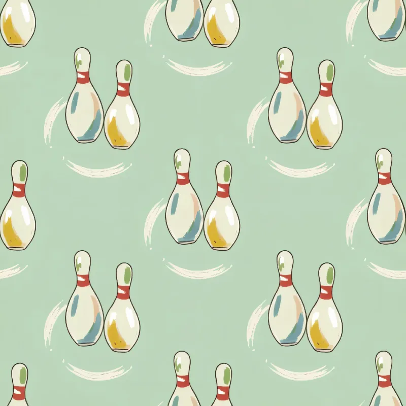 Playful Bowling Pin Pattern Image