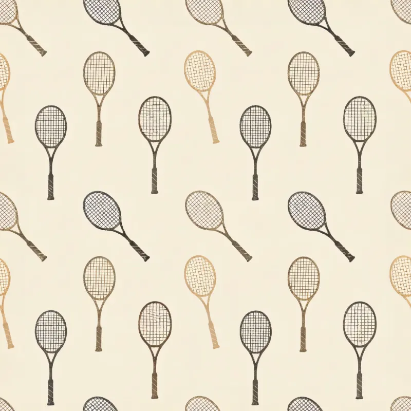 Vintage Tennis Racket Pattern Image