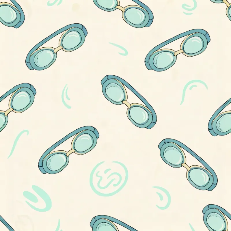 Charming Swimming Goggles Pattern Image