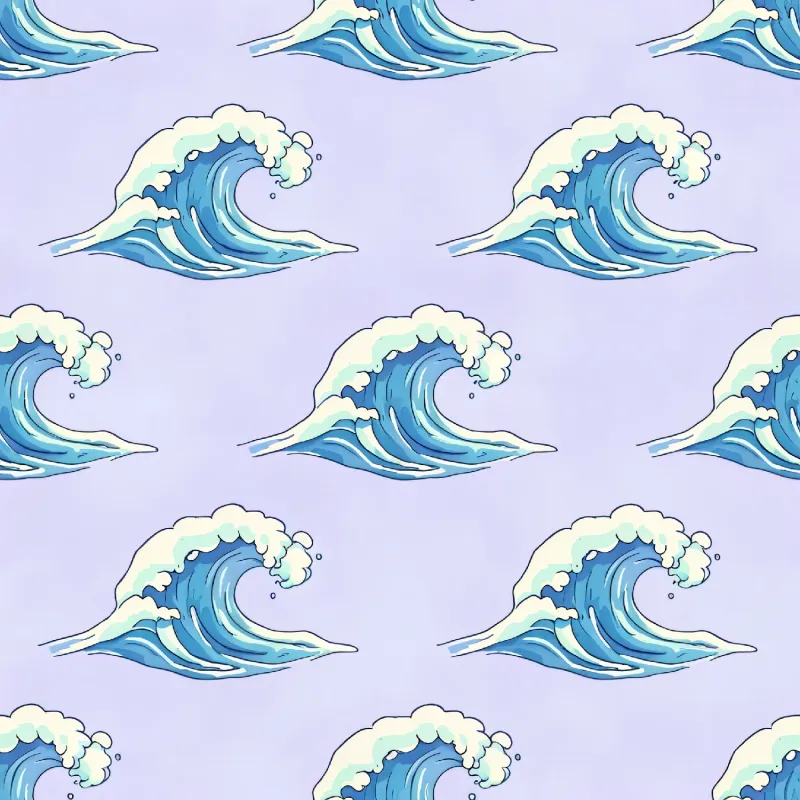 Refreshing Ocean Wave Pattern Image