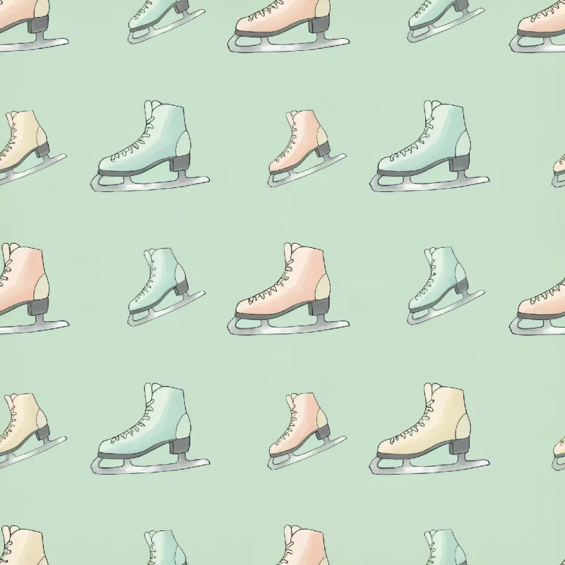 Charming Ice Skate Pattern Image
