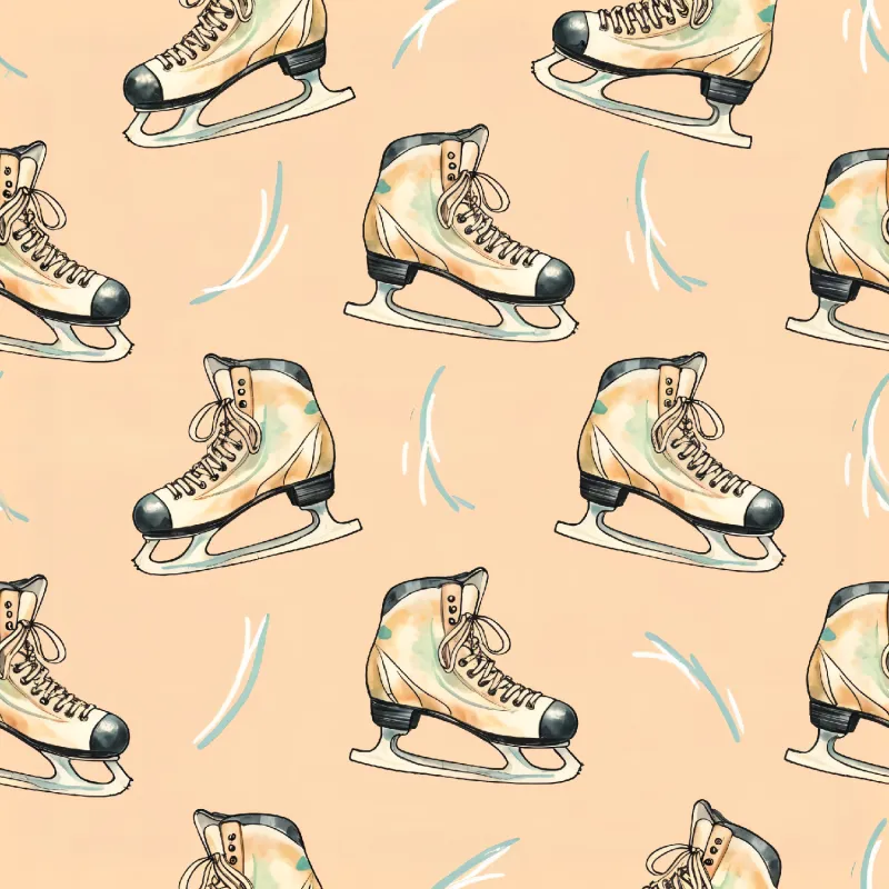 Charming Ice Skate Pattern Image