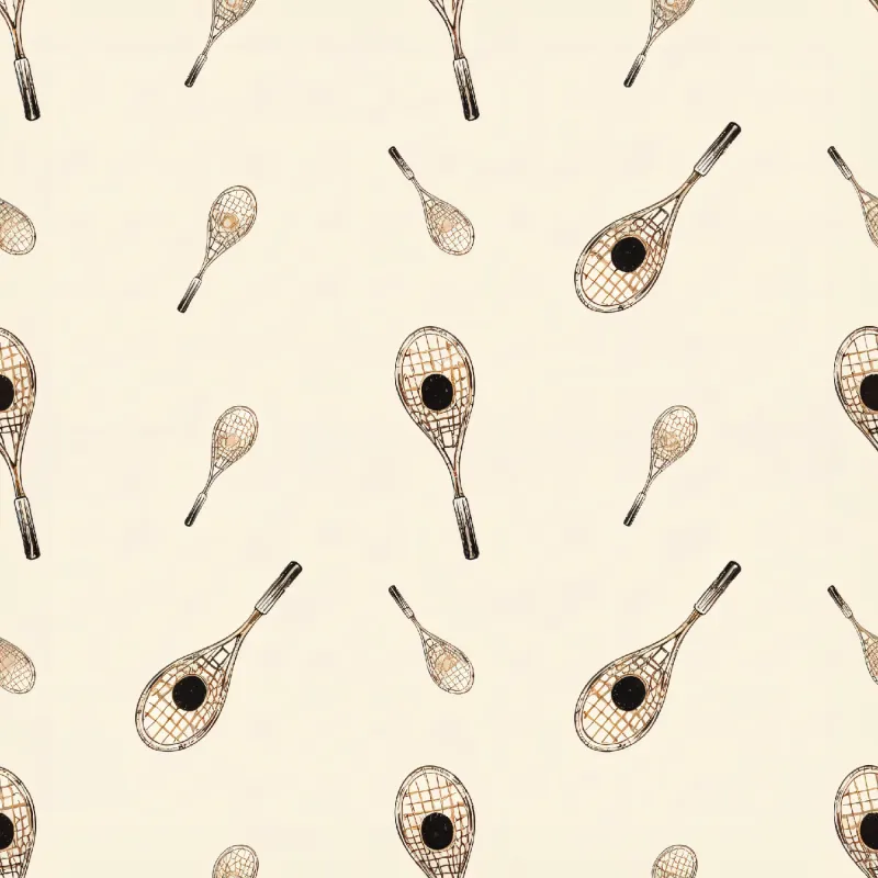 Charming Tennis Rackets Pattern Image