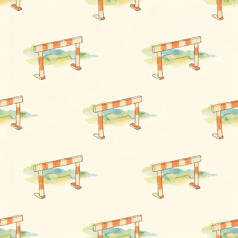 Playful Animal Barrier Pattern Image