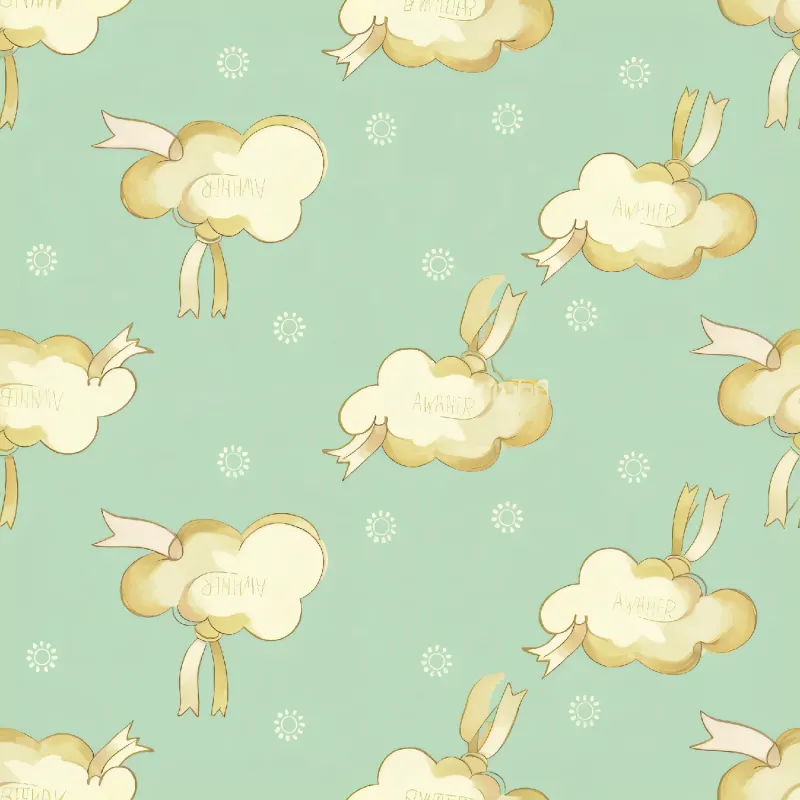Whimsical Cloud Pattern Image