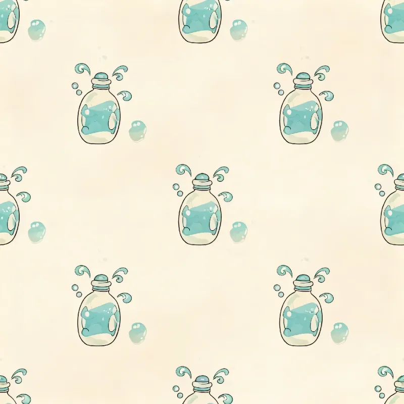 Playful Water Bottle Pattern Image