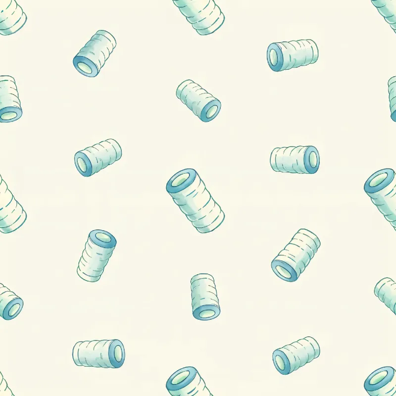 Charming Thread Spools Pattern Image