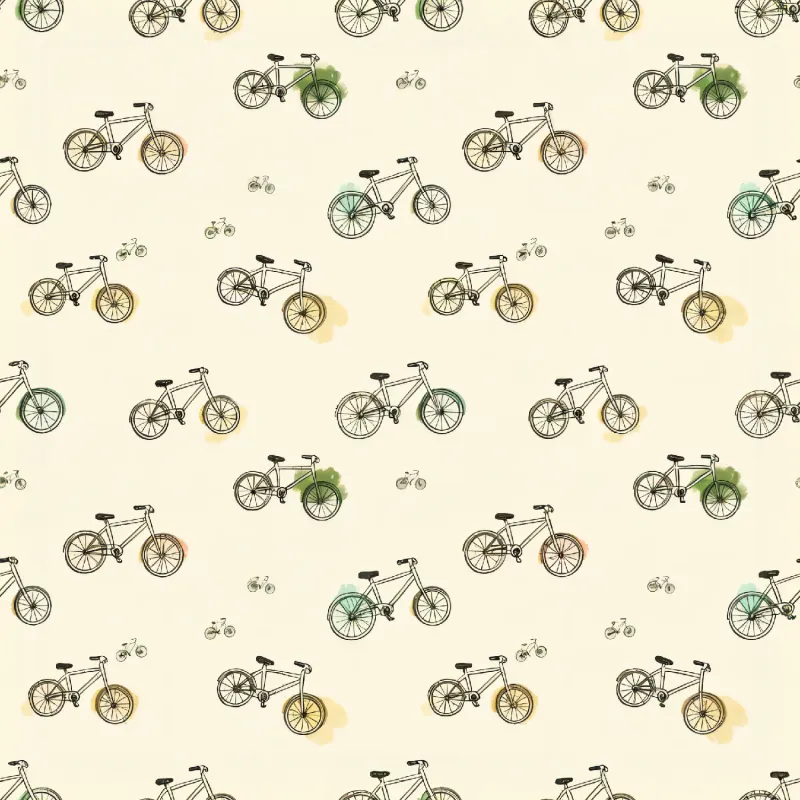 Charming Bicycle Pattern Image