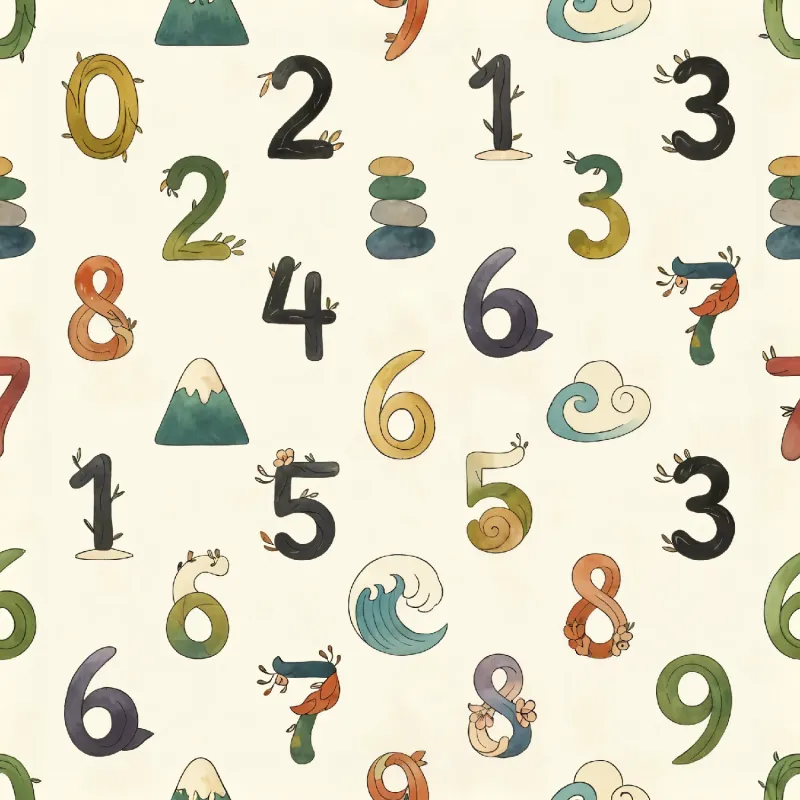 Playful Numbers and Nature Image