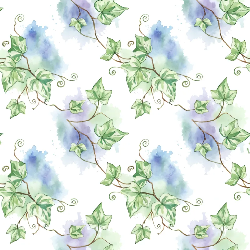 Whimsical Ivy Leaf Pattern Image