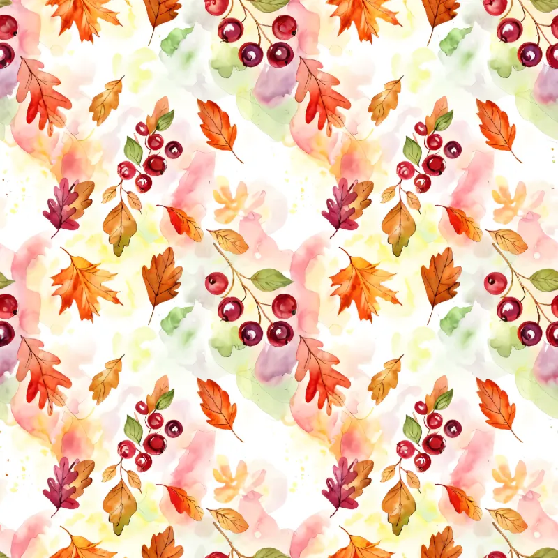 Vibrant Autumn Leaves Pattern Image