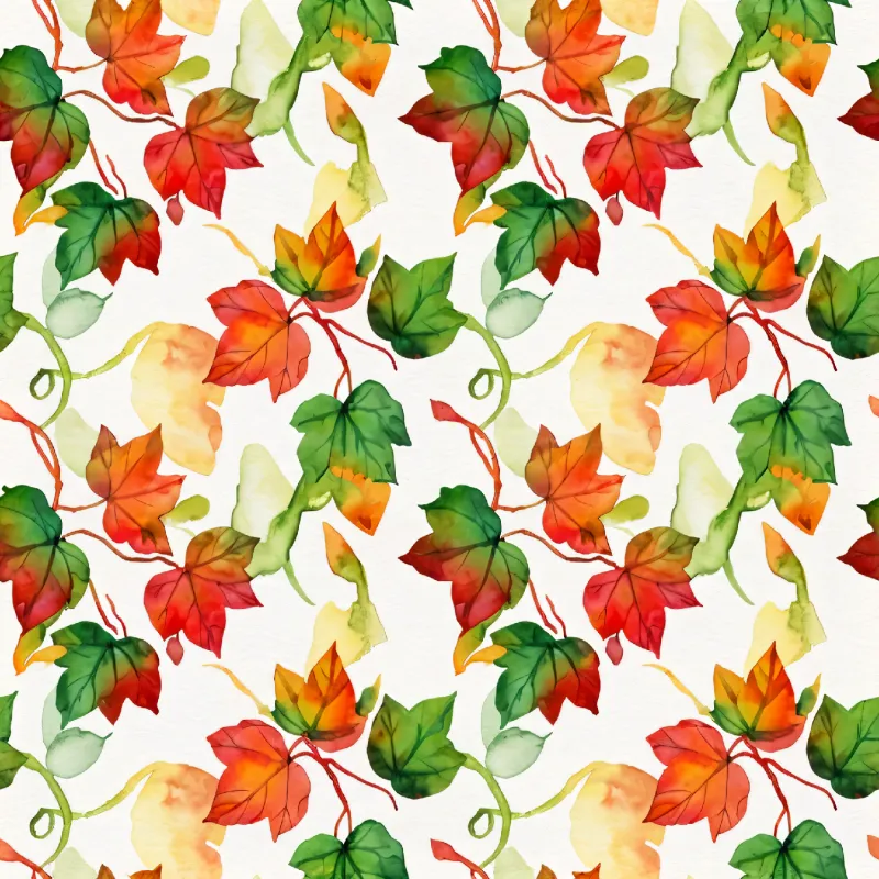 Vibrant Autumn Leaves Pattern Image