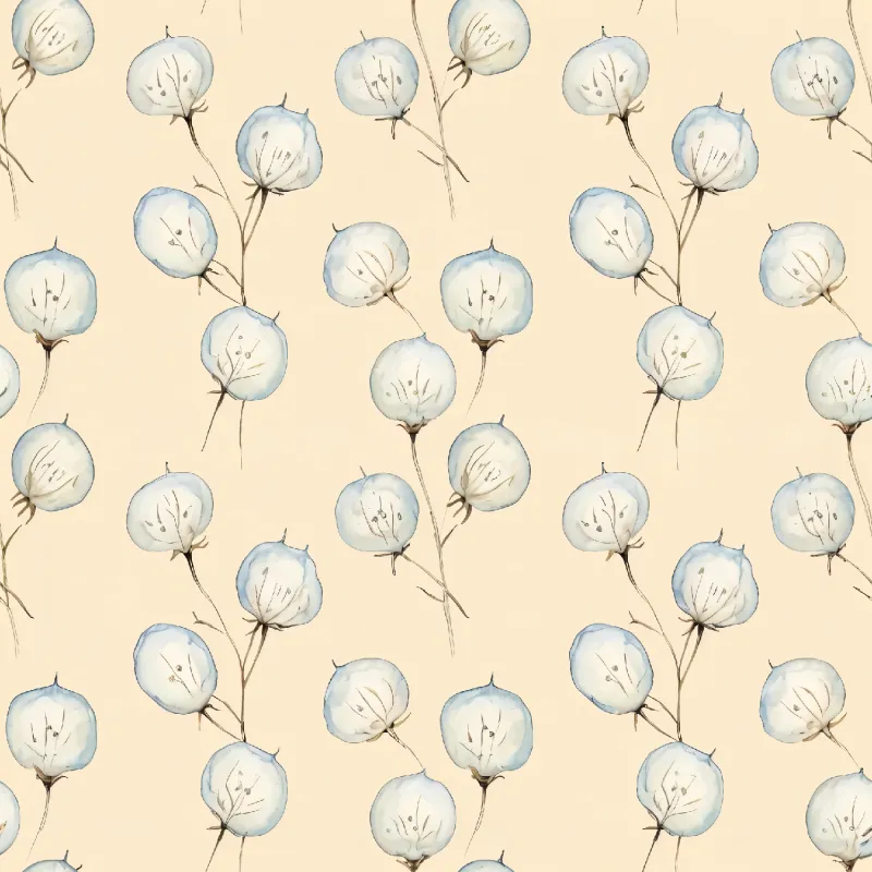 Delicate Cotton Floral Pattern Image