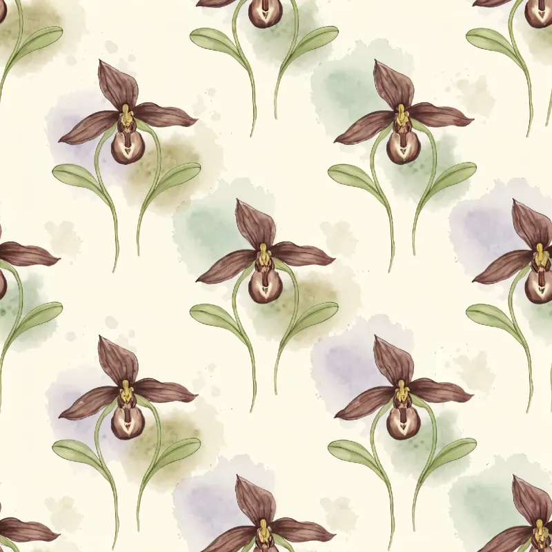 Elegant Floral Orchid Pattern Image