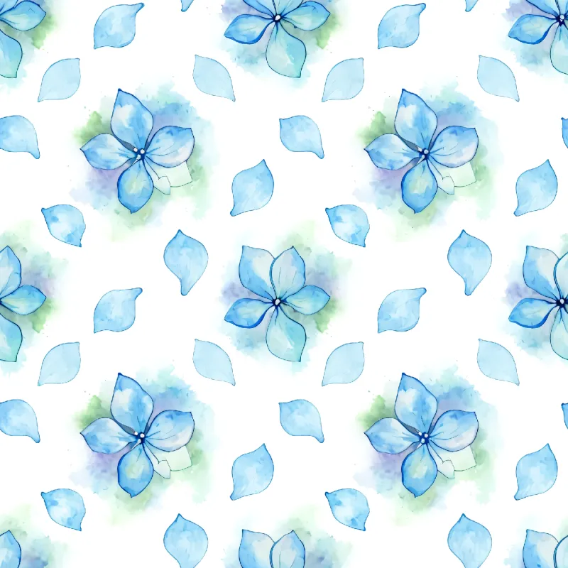 Delicate Blue Floral Pattern Image