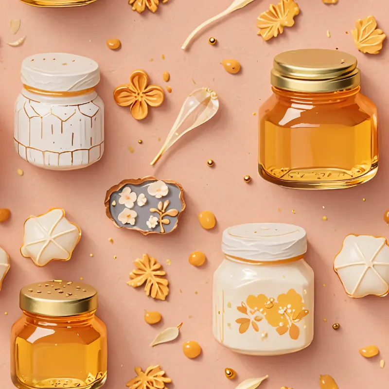 Delightful Honey Jar Design Image