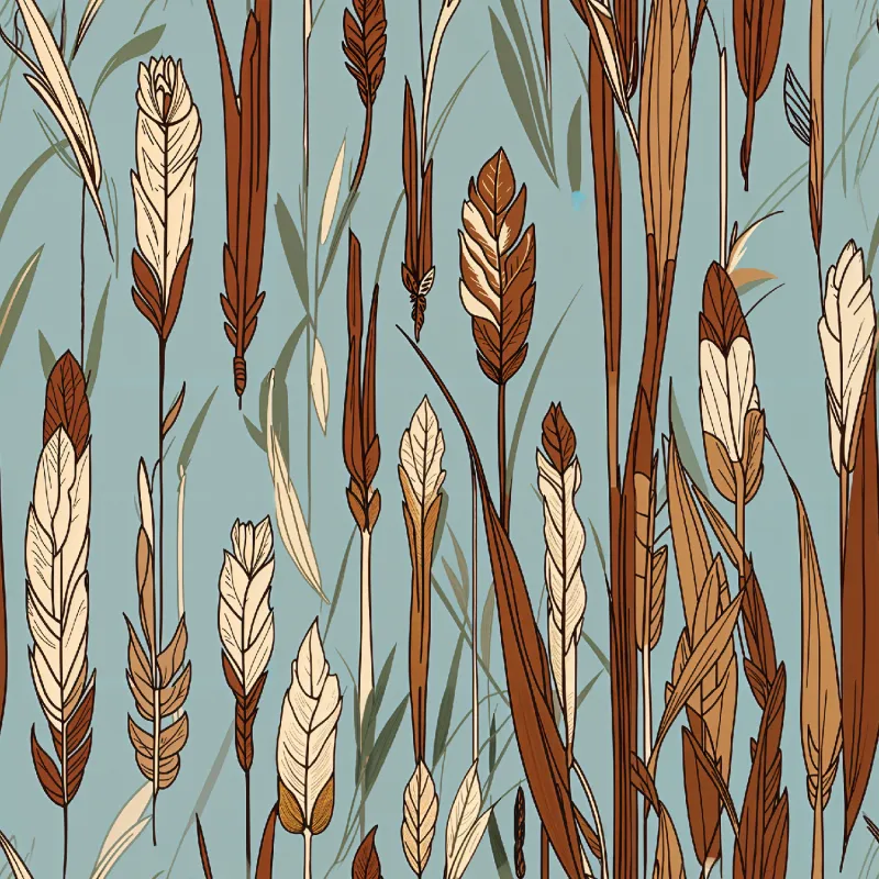 Elegant Brown Leaf Pattern Image