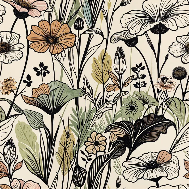 Elegant Floral Pattern Design Image