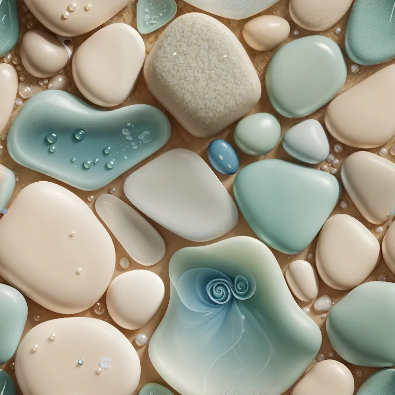 Tranquil Pebble Pattern Image