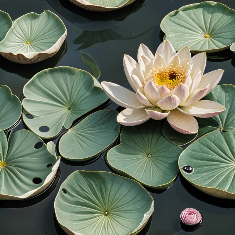 Serene Lotus Flower Design Image