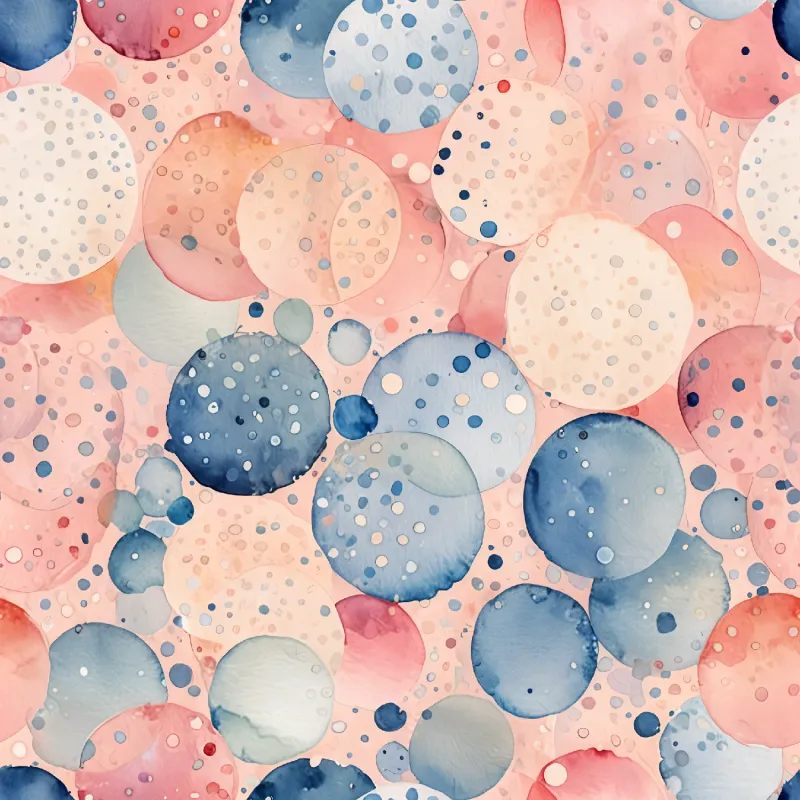 Soft Watercolor Bubble Design Image