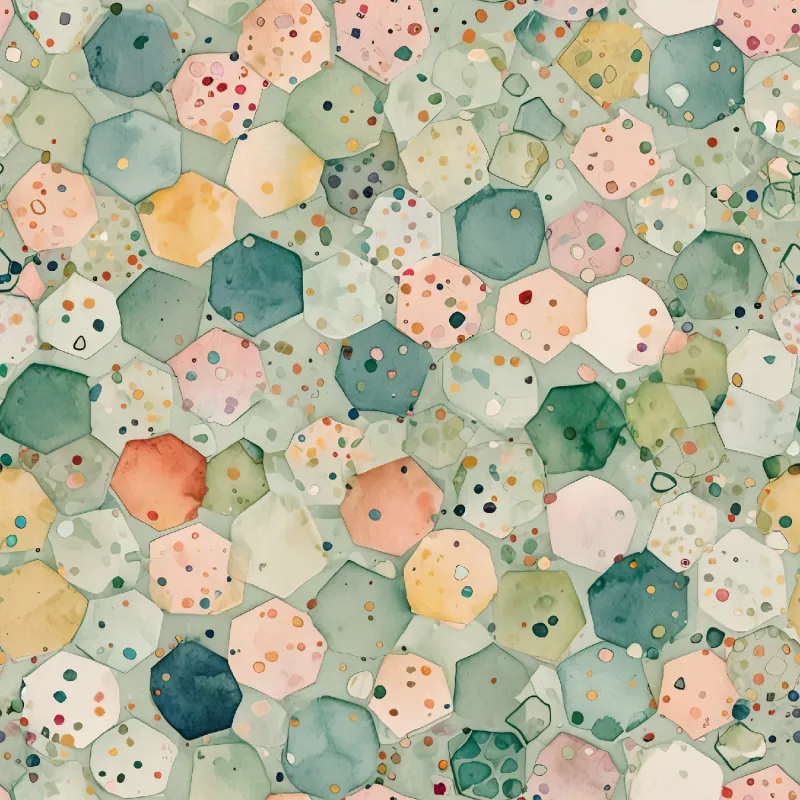 Colorful Hexagon Pattern Image