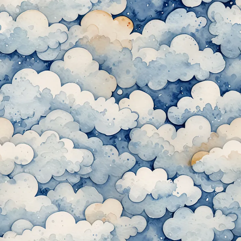 Dreamy Cloud Pattern Design Image