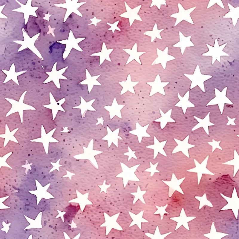 Whimsical Starry Night Pattern Image